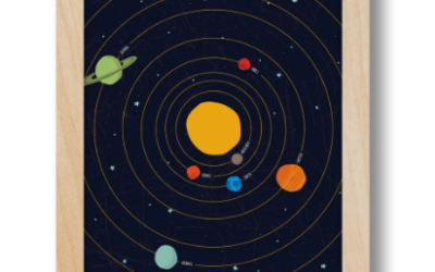 Solar System Print Circular