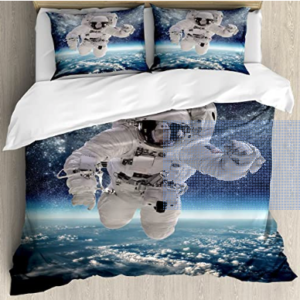Space Cover Set Outer Space Theme Astronaut Earth