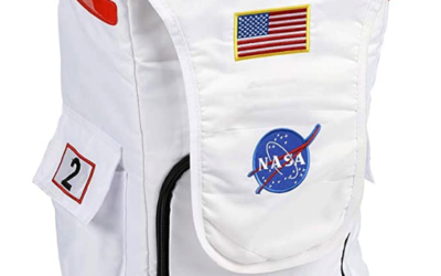 Jr. Astronaut Backpack White w/ NASA patches