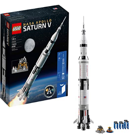 LEGO Ideas NASA Apollo Saturn V 21309 Outer Space Model Rocket for Kids and Adults